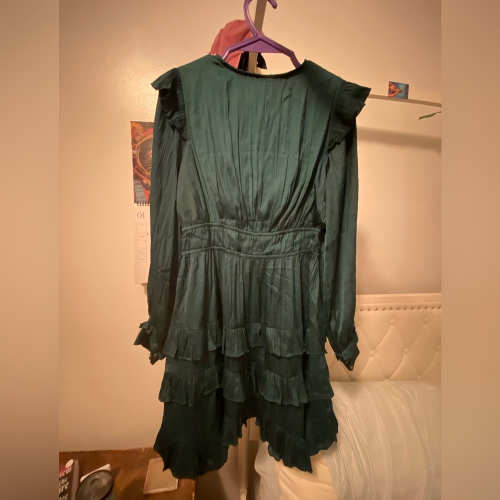 NWT By Anthropologie Ruffled Tiered Mini Dress - Picture 3 of 14